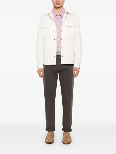 Brunello Cucinelli Shirt With Chest Pockets In Pink