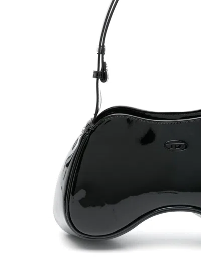 Diesel Play Shoulder Bag In Black