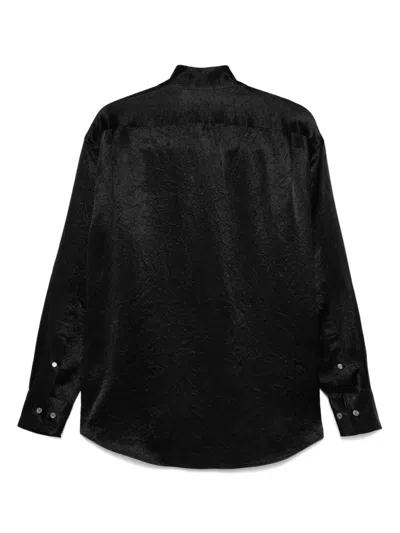Filippa K Crinkle Shirt With Oversized Pointed Collar