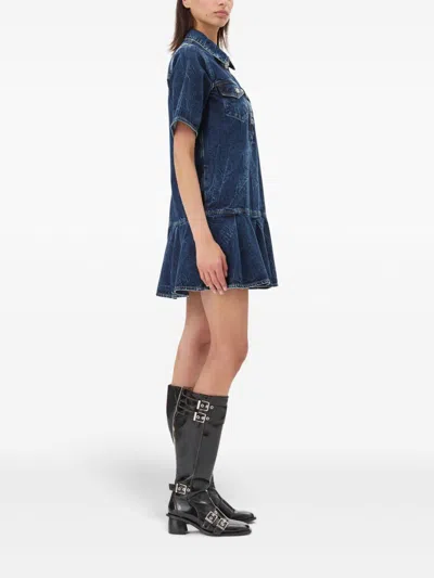 Shop Ganni Denim Mini Dress