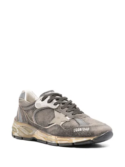 Golden Goose Men's Running Dad Suede And Nylon Upper Leather Star And Heel Sneaker