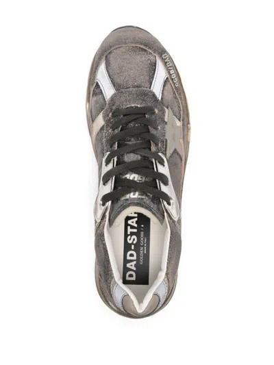 Golden Goose Men's Running Dad Suede And Nylon Upper Leather Star And Heel Sneaker