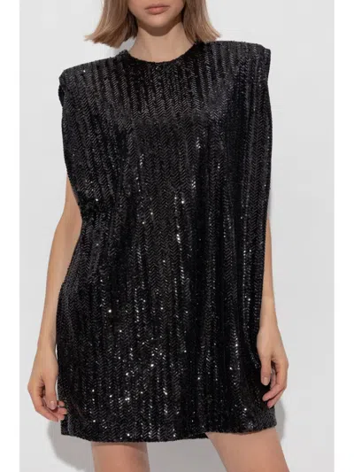 Golden Goose Sequin Mini Dress. In Black