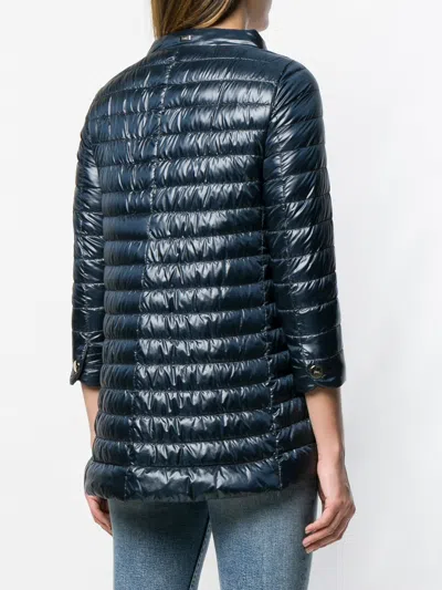 Herno Dark Blue Nylon Amelia Down Jacket