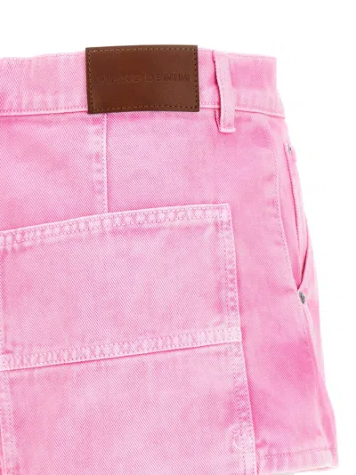 Pinko Workwear Shorts In Cotton Bull Fabric