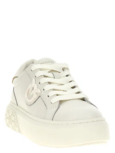 Pinko 'yoko 12' Sneakers With Gold Accent And Platform Sole
