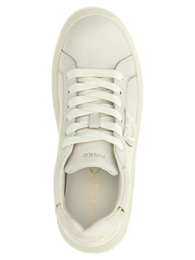 Pinko 'yoko 12' Sneakers With Gold Accent And Platform Sole