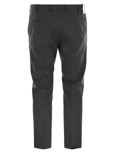 Pt Torino Taupe Colour Wool Trousers