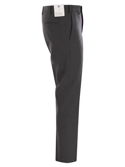 Pt Torino Taupe Colour Wool Trousers