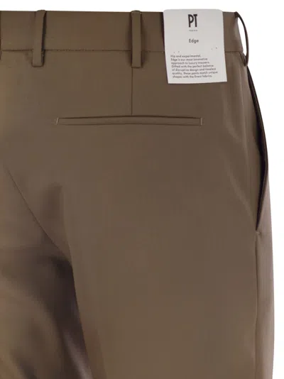 Pt Torino Dieci Brown Trousers
