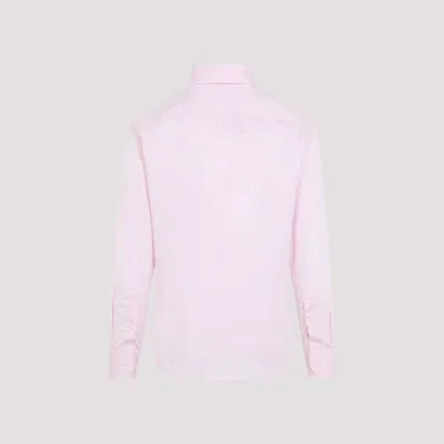 Giorgio Armani Regular-fit Shirt In Cotton Twill In Multicolor