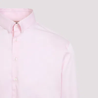 Giorgio Armani Regular-fit Shirt In Cotton Twill In Multicolor