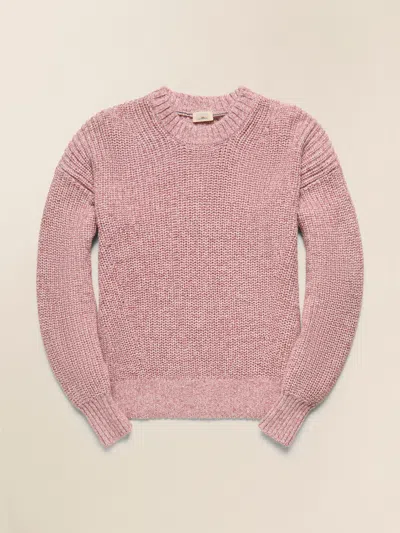 Faherty Sunwashed Fisherman Sweater In Seashell Blush
