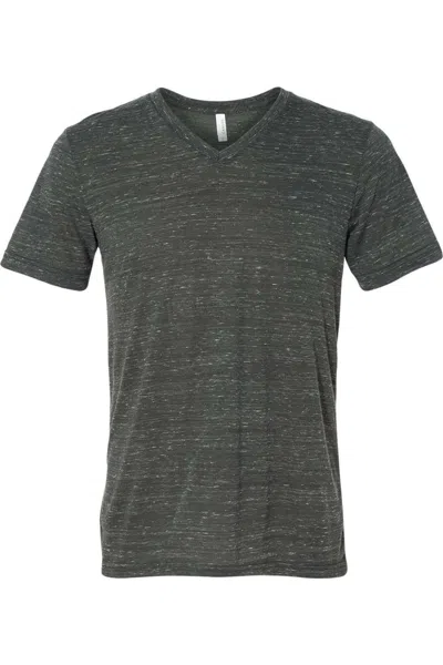 Bella+canvas Textured Jersey V-neck Tee In Multi