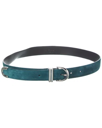 Khaite Suede Belt In Blue