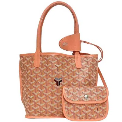 Pre-owned Goyard Canvas Leather Tote Bag () In Multi