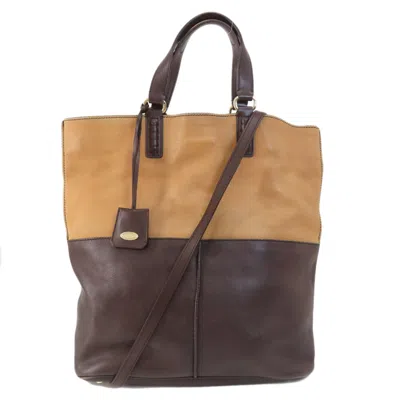 Pre-owned Tod's Leather Tote Bag () In Brown
