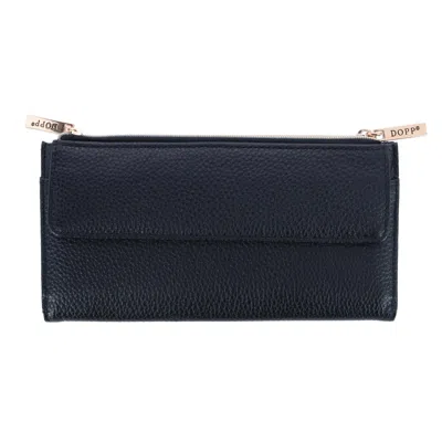 Julia Buxton Women's Leather Dopp Cosmopolitan Clutch Wallet In Black