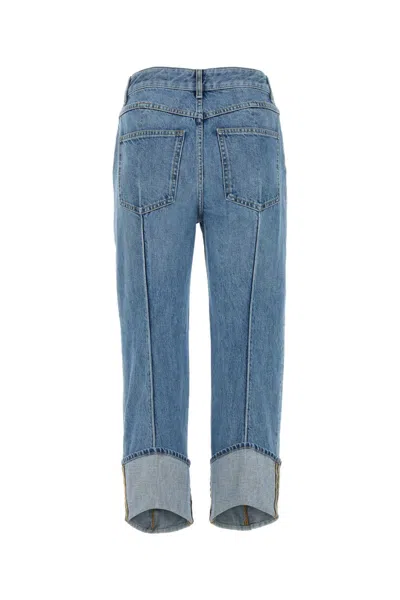 Bottega Veneta Curved Denim Cotton Jeans