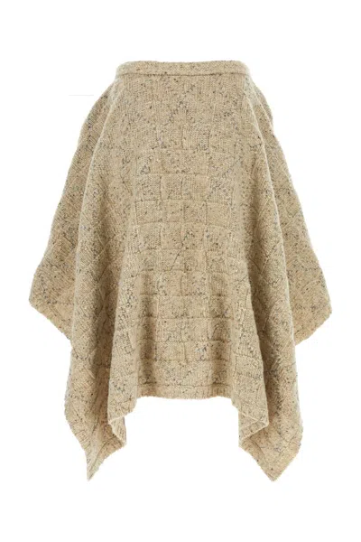 Bottega Veneta Wool Skirt With Asymmetric Hem And Textured Fabric