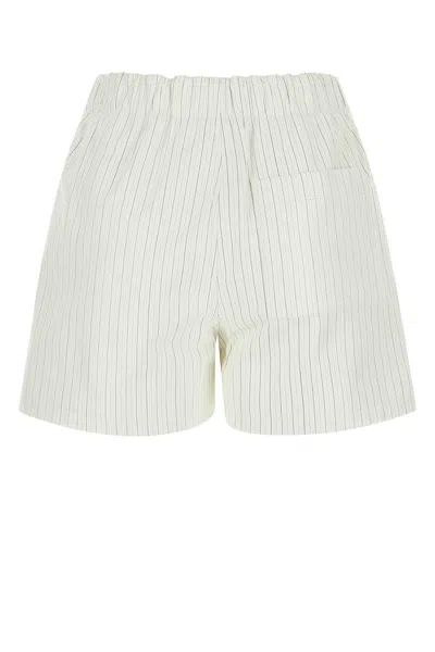Bottega Veneta Pinstripe Poplin Shorts
