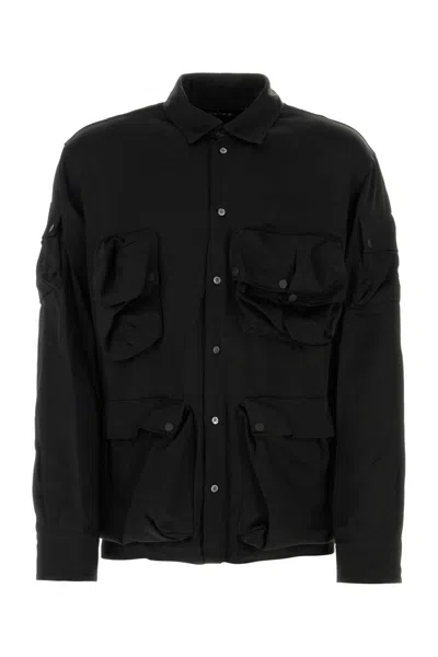 Botter Satin Shirt With Multiple Pockets And Adjustable Cuffs