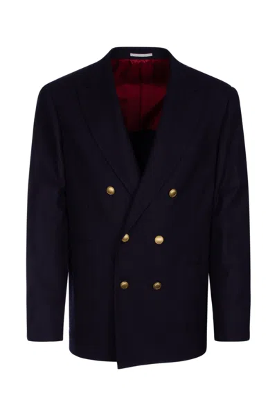 Brunello Cucinelli Tailored Double-breasted Jacket With Notch Lapels