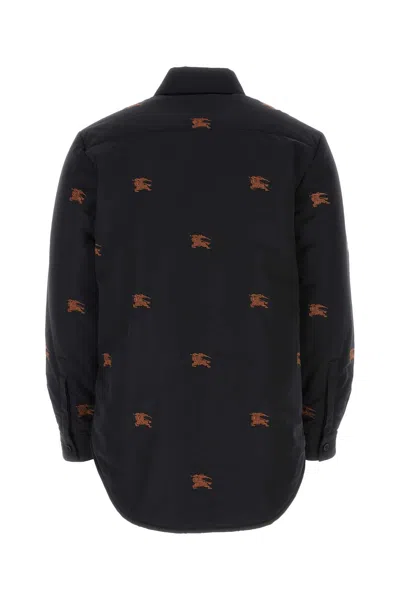 Burberry Quilted Embroidered Button-down Shirt