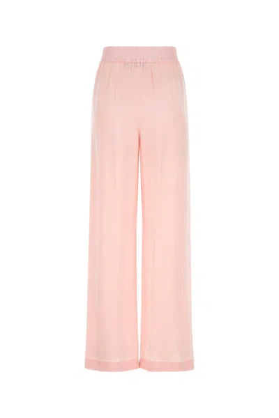 Burberry Ekd Silk Jacquard Wide-leg Trousers