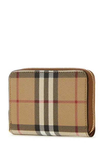 Burberry Zip-around Check Wallet