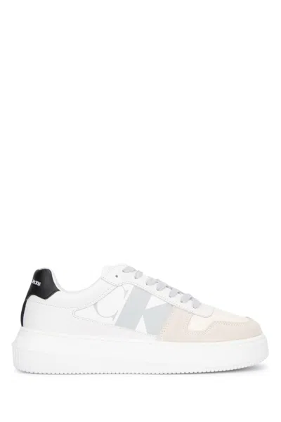 Calvin Klein Panel Contrast Low-top Rubber Sole Sneakers