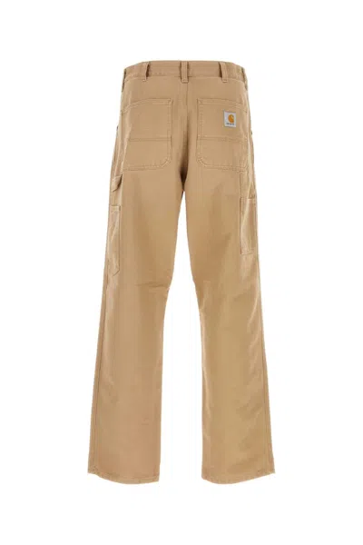Carhartt Og Single Knee Printed Straight-leg Organic Cotton-canvas Trousers
