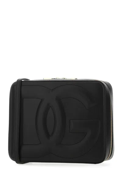 Dolce & Gabbana Large Logo Leather Camera Bag