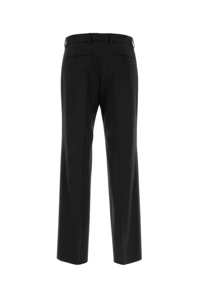 Dolce & Gabbana Black Lanavergine Clothing Trousers