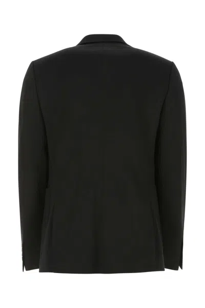 Dolce & Gabbana Black Stretch Viscose Blend Blazer