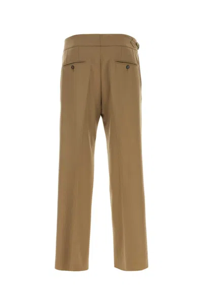 Dolce & Gabbana Stretch Virgin Wool Pants With Side Martingale