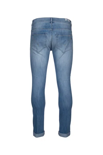 Dondup Rolled Cuffs Five-pocket Trousers In Blue