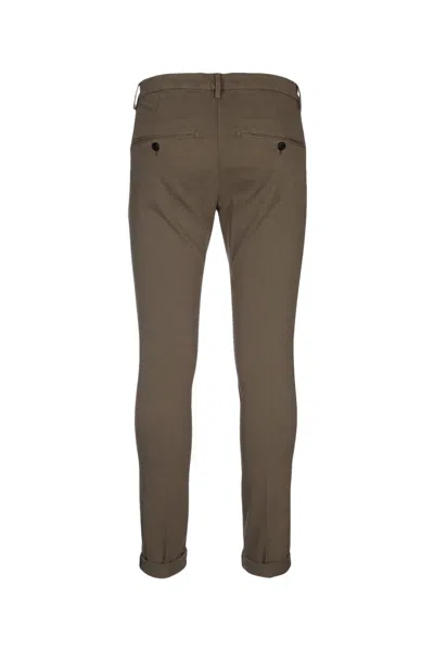 Dondup Rolled Cuffs Trousers Featuring Pockets In Brown
