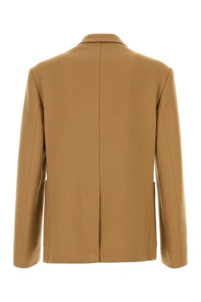 Dries Van Noten Wool Blend Double-breasted Blazer With Front Pockets