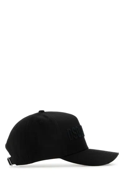 Dsquared2 Logo Embroidered Cotton Gabardine Cap