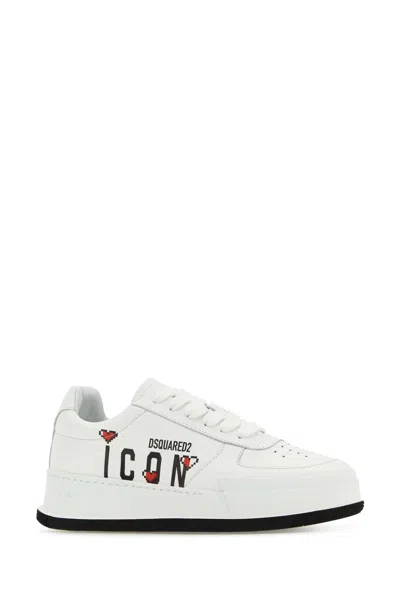 Dsquared2 Dsquared White Leather Sneakers