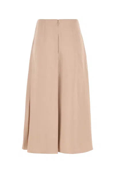 Fendi Ff Jacquard Silk Midi Skirt