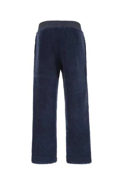 Fendi Pantalone In Teddy Blu Uomo
