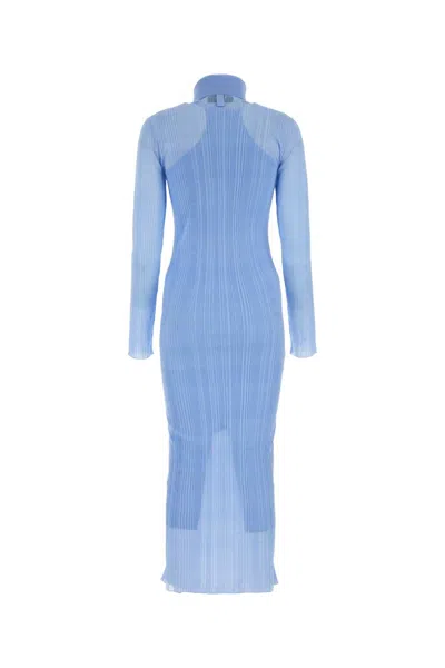 Fendi Light-blue Silk Blend Dress