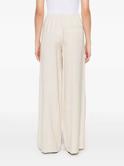 Forte Forte Viscose Wool Slub Flat Front Pants