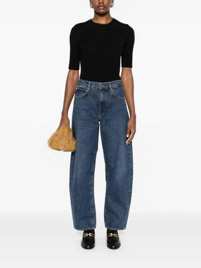 Frame Low Slung Barrel Trousers