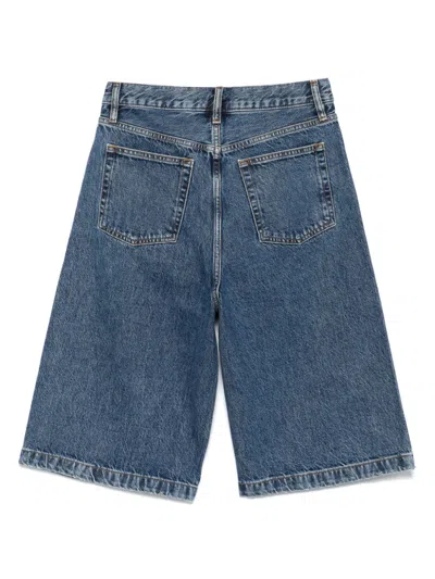 Frame Bermuda Shorts In Regenerated Denim