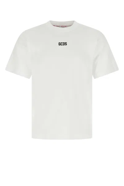 Gcds T-shirt Oversize In Cotone Bianco  Uomo