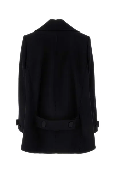 Givenchy Oversized Asymmetric Peacoat In Wool