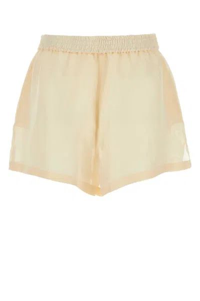 Givenchy Cream Silk Blend Shorts